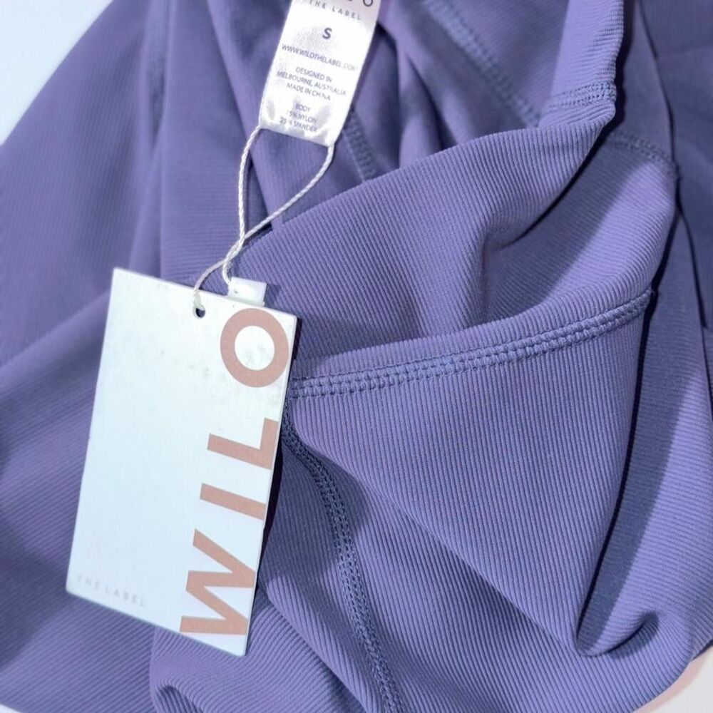 WILO the label ribbed navy leggings